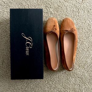 EUC J.Crew suede Zoe ballet flat - sz 9.5
